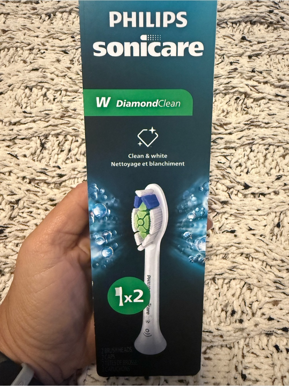 Philips Sonicare W DiamondClean Replacement Brush Heads 2 Pack Retail: $28